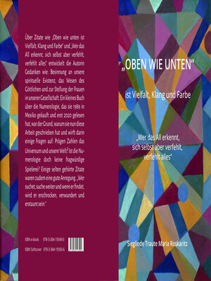 cover image of "OBEN WIE UNTEN" ist Vielfalt, Klang und Farbe